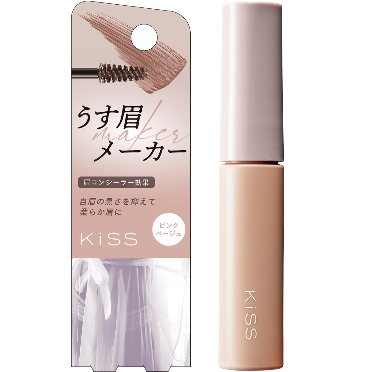 

KiSS Light Eyebrow Maker 01 Pink Beige 6g М який консилер для брів