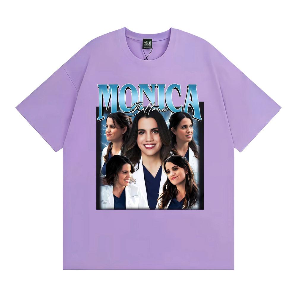 Monica Beltran Vintage Y2K Aesthetic Graphic Tshirt Harajuku Hip Hop Summer T Shirts Casual 100 Cotton Oversized Loose T Shirt