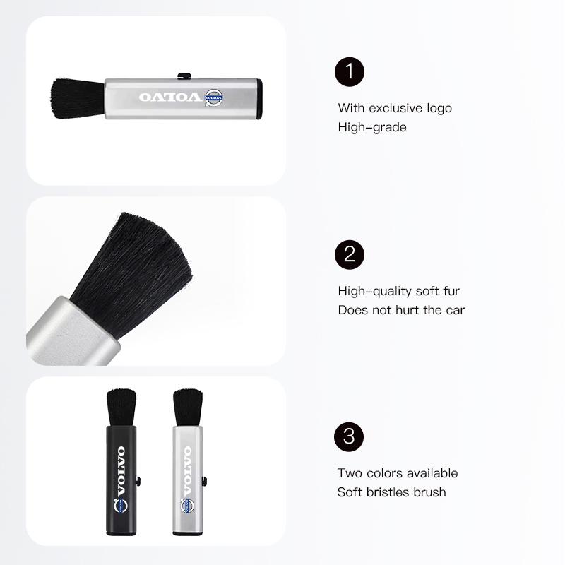 Car Telescopic Plastic Handle Wool Small Brush For Volvo ES90 EC40 EX40 EM90 XC90 V90 V60 XC60 V40 S80 S60 S90 C40 XC40 V70 XC70