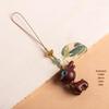 Deer Road Sandalwood Keychain: Cute Deer Pendant Lanyard for Phones - Creative Gift for Men & Women