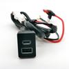 12V/24V Car QC3.0 USB Type-C PD Dual Charger Socket Phone Charging Outlet Power Adapter For Toyota LC120 Prado 16-20 Accessories