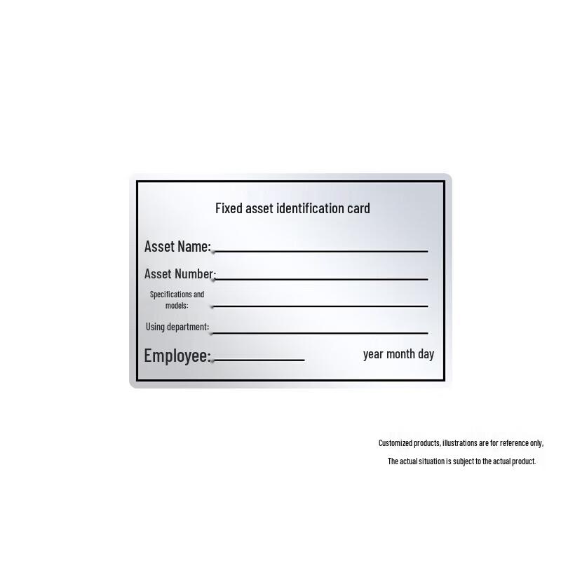 Chuangshuo Matte Silver PET Fixed Asset Label Stickers