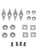 Carbide Cutting Blades Silver Black Wood Lathe Inserts Hollowing Out Long-term Use Sturdy And Reliable Trimming Curved Surfaces
