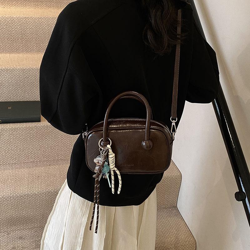 

Hand-held bowling bag 2025 new fashion simple shoulder bag high-end niche women s bag
