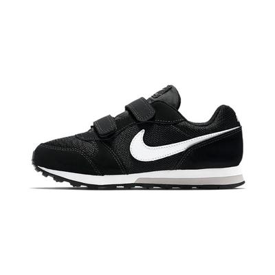 MD Runner 2 Rutschfeste Dämpfung Niedrig geschnitten Kinder Laufschuhe Schwarz Weiß Kinder im Alter von 3 7 Jahren 807317-001