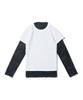 CARGOBROS FOR WOMAN Star See-Through Long Sleeve Layered Short Sleeve Tee Set (Black/Ivory)