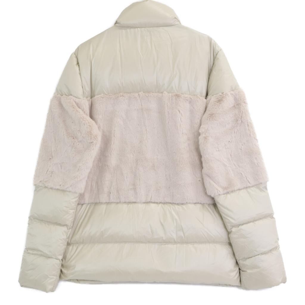 AKM [xsnowman new york] B389 FW20/21 Silver Gray/Cream BOND Down Jacket with Fleece Jacket L Silver gray x creamUsed