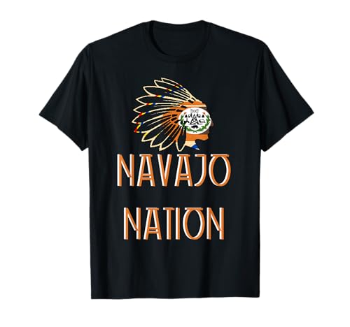 NAVAJO NATION FLAG | Indigenous | Native American Headdress T-Shirt