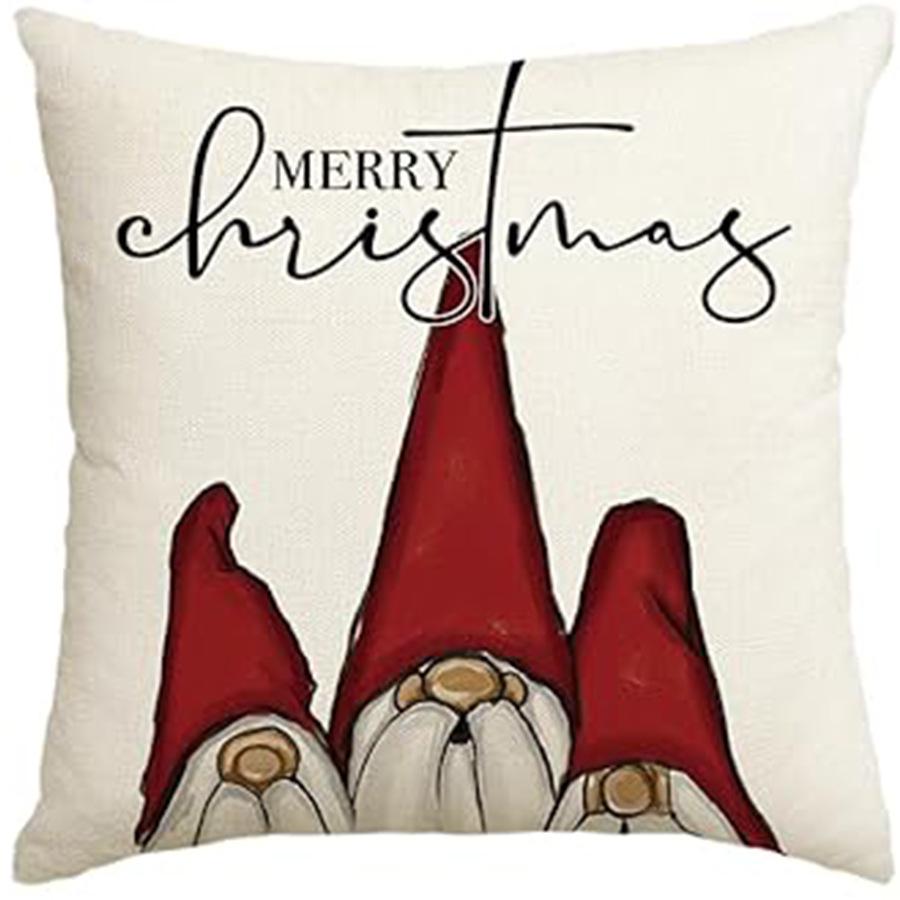 New Christmas Linen Pillowcase Cover - Home Decor Cushion