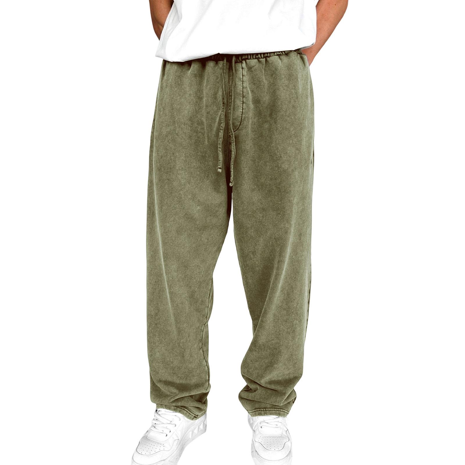 

Мужская Мода Досуг Средняя Посадка Длинный Стиль Повседневные Брюки XL