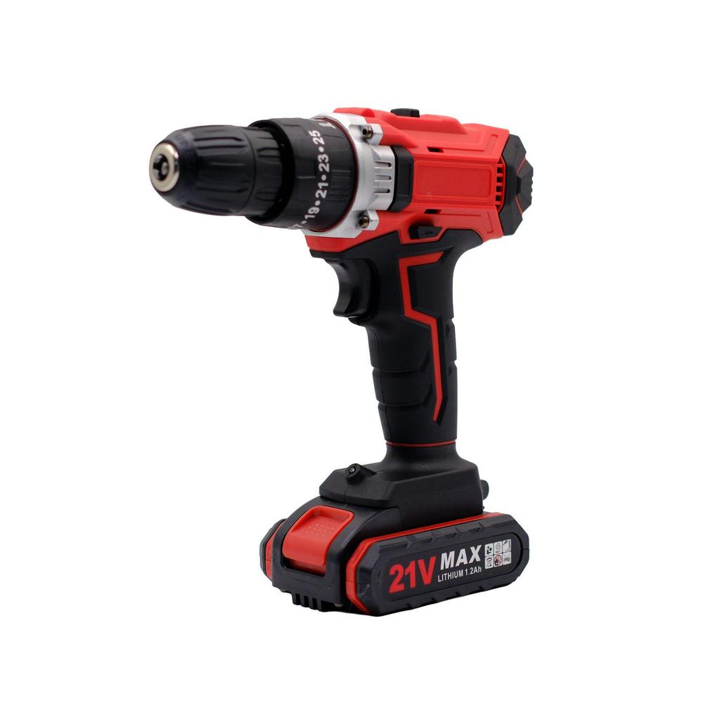 21V Multifunktionale Akku-Handbohrmaschine Set mit 24 Teilen und variabler Geschwindigkeit