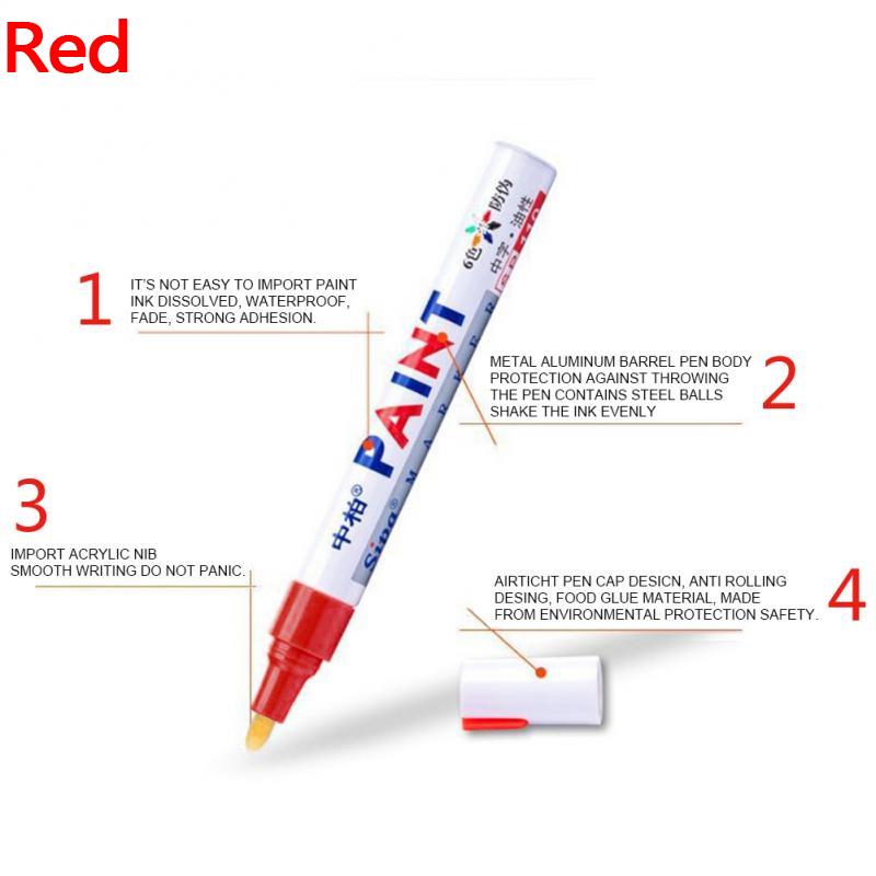 Auto Auto Füllen Kratzer Reparatur Farbe Stift Pflege Auto Styling Permanent Farbe Marker Fix Tool DIY Fettige Graffiti Stift Klar entferner