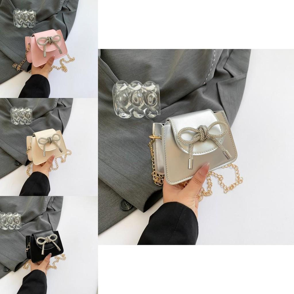 Stilvolle Koreanische Mode Schleife Handtasche Für Damen Lässig Sommer Kleine Quadratische Tasche