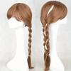 Women Princess Anna Wig Brown Braids Halloween Party Synthetic Hair Women Grils Cosplay Wigs
