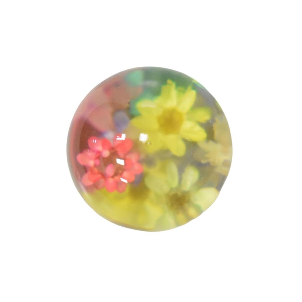 JINGLING Underwater Flower Shift Knob Gear Knob Crystal Showa Style Universal AT MT Car Compatible with Japanese Cars Custom 3 Types Adapter Included