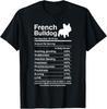 Funny French Bulldog Facts Nutrition Funny Frenchie Lover Gift Unisex T-Shirt