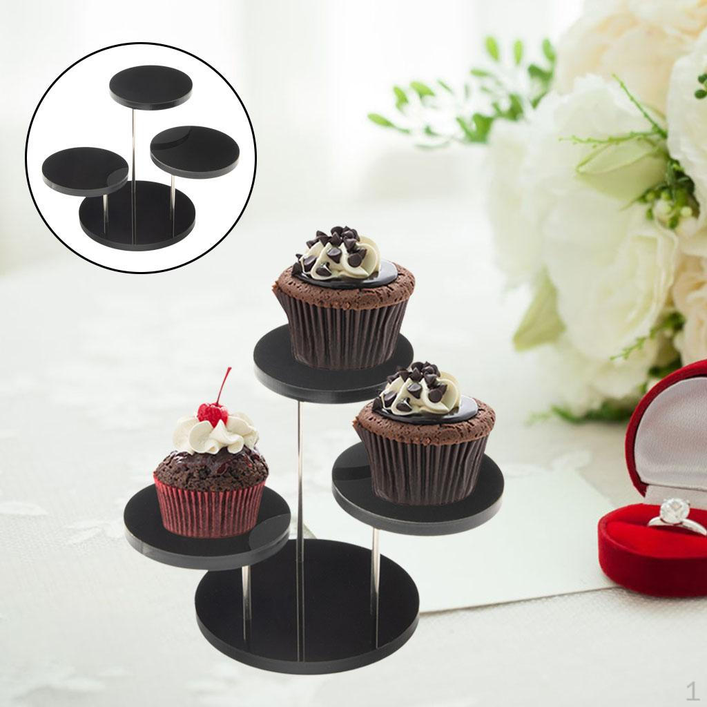 Acrylic Cake Stand Cupcake Display Rack Reusable Cosmetics Holder Bread Fruits