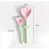 Ceramic Flower Spoons, Tulip Shaped Creative Ceramic Spoon, Cute Student Hand-painted Coffee Milk Stirring Spoon, Tableware, 1 P