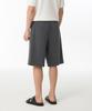 Musinsa Standard Wide Bermuda Hidden Banding Half Slacks [Medium Gray]