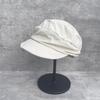 Einfache Baumwoll-Leinen-Mischung Falten-Newsboy-Hut Damen Frühling Sommer Vielseitig Gesicht Klein Sonnenschutz-Visier Atmungsaktiv Malerhut
