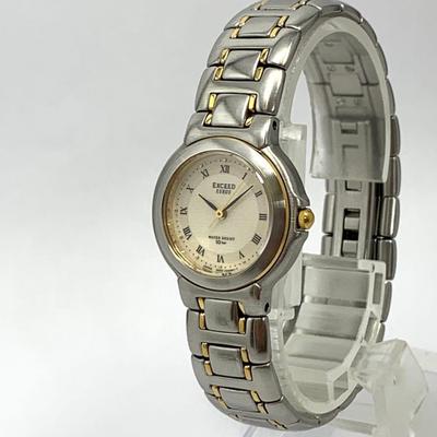 Used 934 Working Item, Battery Replaced, CITIZEN EXCEED EUROS 10bar, Citizen Exceed Ladies Watch, Quartz, 3 Hands, Gold, Popular, Rare, 2930-296184