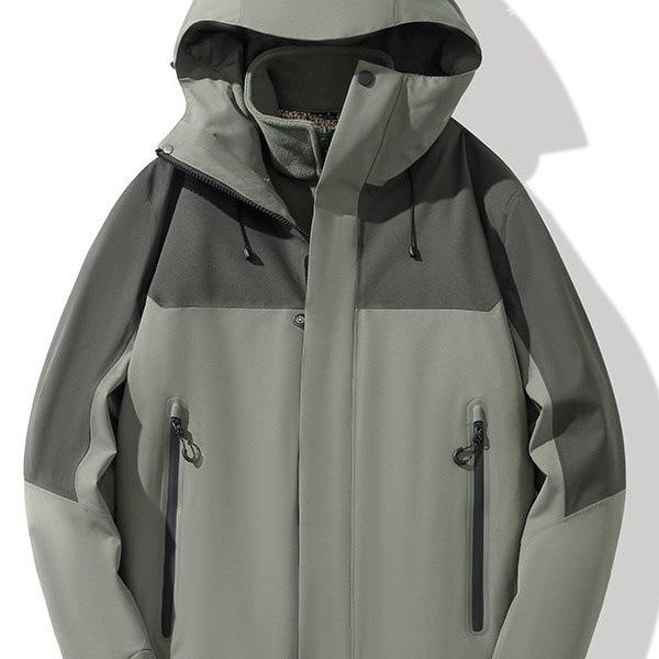 Autumn and Winter New Outdoor Jacket Two-piece Men's and Women's Climbing Clothes