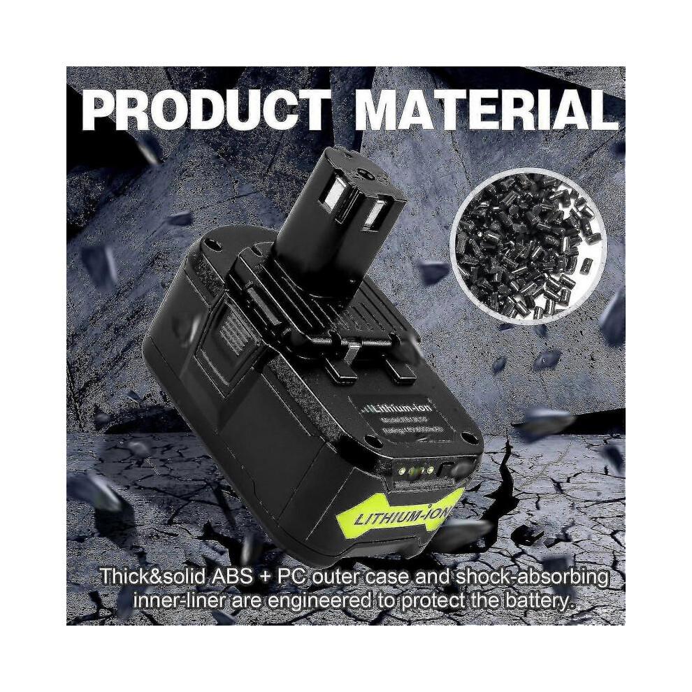 18V 6.0Ah P108 Battery Replacement for Ryobi 18 Volt Battery Lithium P102 P103 P104 P105 P107 P109 P122,Battery for Ryobi ONE+ Cordless Drill Tool