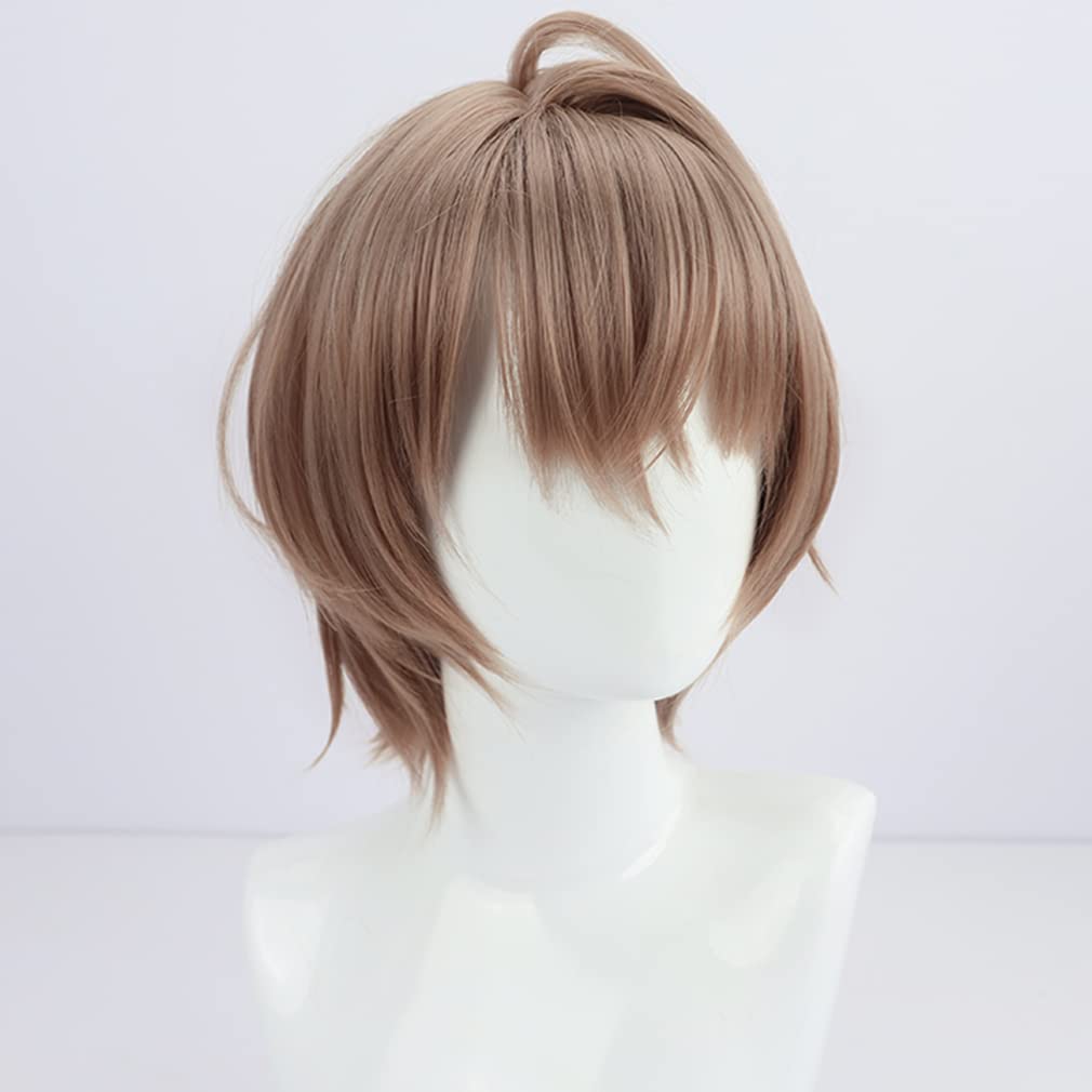 LAOBAO Kagami Hayato Cosplay Brown Bob Disguise Costume Halloween Costume Wig, Hair, Heat-Resistant, Wig, Accessory,