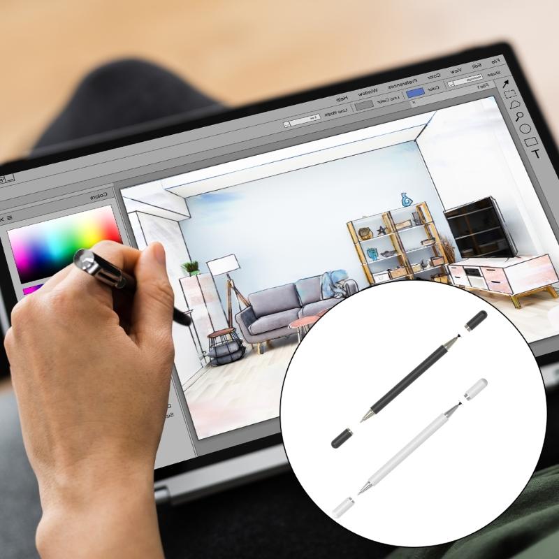 Touch Screen Pen Capacitive Disc Tip High Sensitivity Ergonomic Grip Capacitive Stylus for Phone Tablet and Touch Device