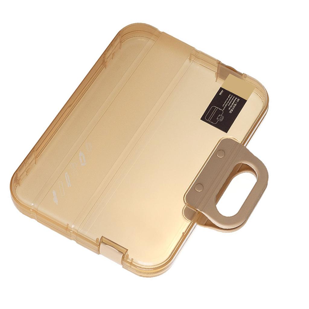 Custodia per Documenti Trasparente Multiuso Grande Capacità Antipolvere Impermeabile Formato A4 Portatile Custodia per Progetti per Ufficio Scuola