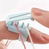 Plastic Finger Protector and Thread Guide for Knitters