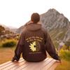 2025 Spring & Autumn Sunflower Printed Hoodie with Drop Shoulder Sleeves