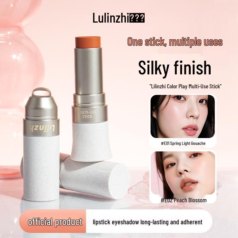 Lilinxhi Dual-Use Matte Lip and Cheek Stick - Long-Lasting, Soft, Natural Contour Blush