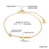 Women Jewelry 18K Gold Travel Bracelet Curb Link Chain Cross Moon Zircon Charm Bracelet