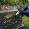Outdoor Memorial Marker Tombstone Pen with Precision Tip Waterproof Fade-Resistant Fast-Drying Monument Lettering UV Resistant for Inscriptions