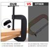 Heavy Duty Thick C-type clamp 1Pcs Wood Working G Clamps Fast Metal Powerful Clamp Fixing Clamp 2 3 4 5 6 8 10 12 Inch