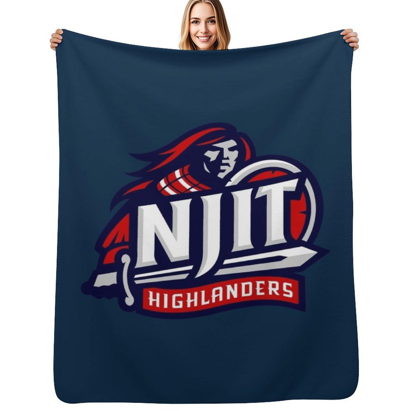 NJIT-Highlanders-Baseball Throw Blanket Fluffy Cozy Throw Blanket for Home Decor Size: 75*100cm, Weight: 230 GSM