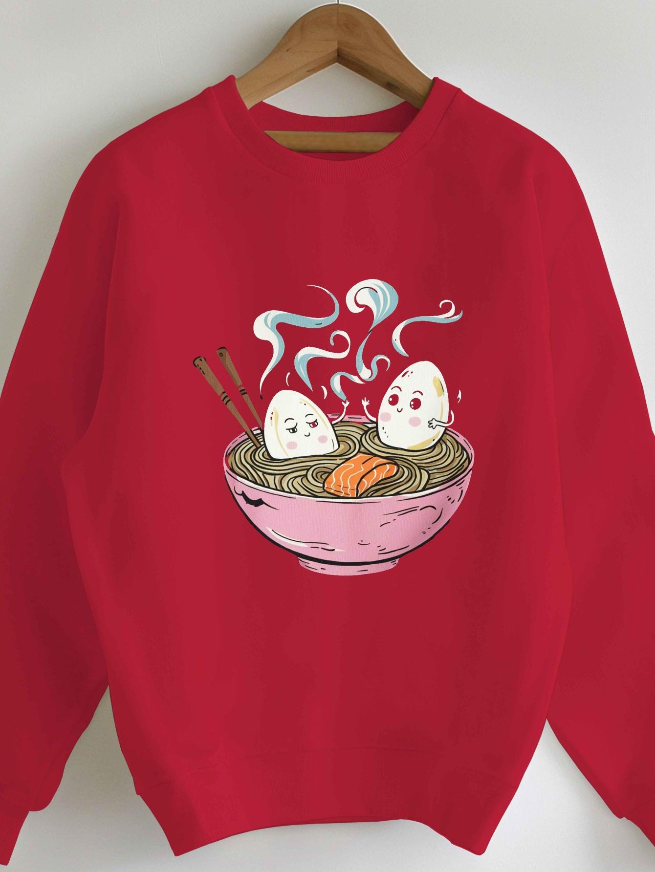 

Розовая миска с завивающейся лапшой женские толстовки S