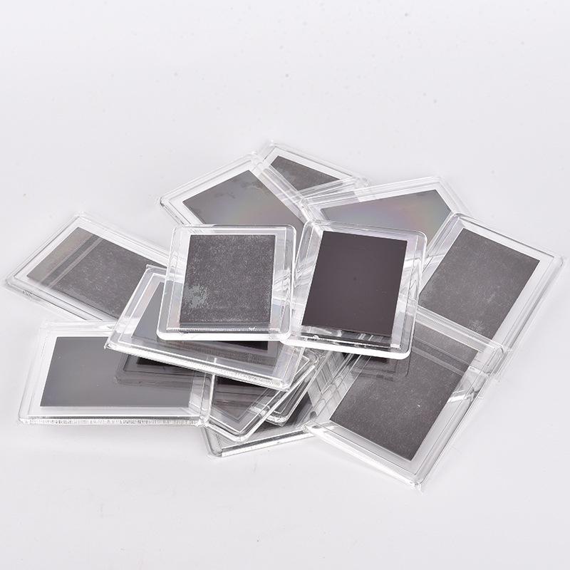5Pcs Acrylic Magnetic Photo Frames Transparent Refrigerator Magnet Sticker Photoes Display Holder Home Pictures Organizer Diy