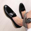 Moda Uomo Camoscio Vera Pelle Scarpe Casual Uomo Fibbia Festa Matrimonio Mocassini Mocassini Uomo Leggero Confortevole Guida Ballerine