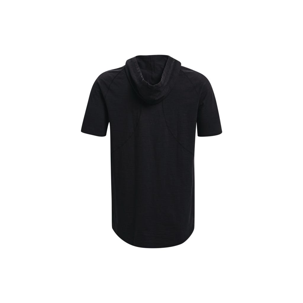 Under Armour Johnson Series American Vintage Bull Head Print Casual Sports Hooded Short Sleeve T-Shirt Men T-Shirt Black 1361719-001
