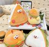 Adorable Burger Sandwich Pizza Chicken Plush Toys Pillow Soft Simulation Cute Dolls Stuffed Animal for Boys Girls Gifts Decor