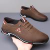 Men Casual Leather Shoes Versatile Wear-Resistant Men'S Shoes New Leather Breathable Anti-Slip Men'S Leather Casual Shoes