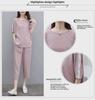 2023 Plus Size Korean Summer Two-Piece Set: Loose Fit & Casual Wide-Leg Pants for Women