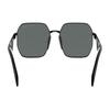 Prada Hollow Frame Metal Square Sunglasses Men's Black Black 58 Basic Outfit