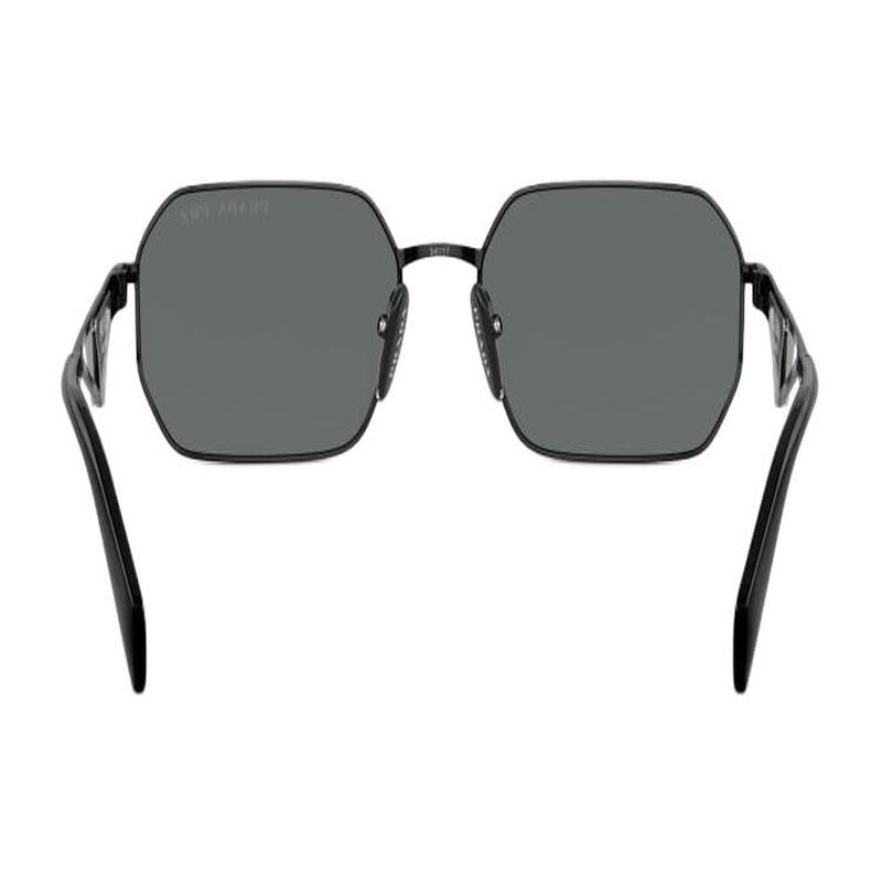 Prada Hollow Frame Metal Square Sunglasses Men's Black Black 58 Basic Outfit