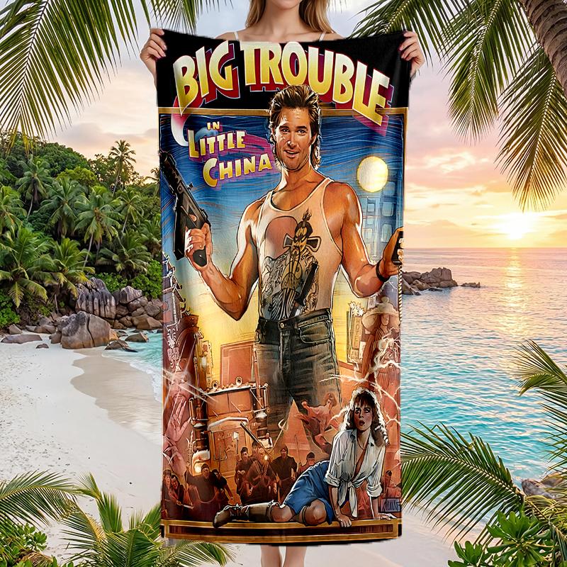 Big Trouble Little China Fashion Beach Towel: Ideal for Summer Adventures Soft, absorbent and quick drying suitable for swimming and bathing