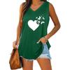 Summer Fashion Tank Top Women V Neck Shirt Ladies Casual Sleeveless T-shirt
