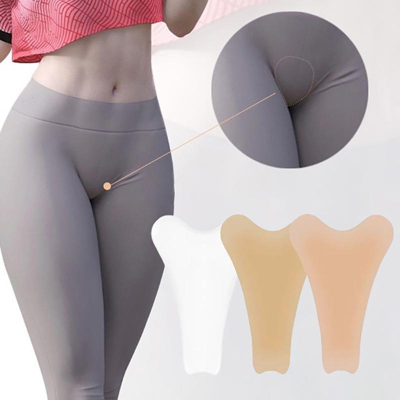 قطعة واحدة سروال داخلي نسائي سيليكون لإخفاء بروز أصابع القدم (Camel Toe) للنساء غطاء للخطوط الأنثوية المهبل لا يترك أثر لاصق غير مرئي مخفي