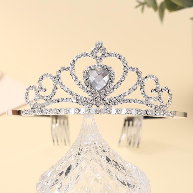 Bridal Crown Headwear Alloy Rhinestone Headband Wedding Crown Birthday Hair Accessories Party Headband Accessories
